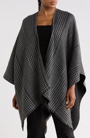 Calvin Klein Houndstooth Double Face Shawl