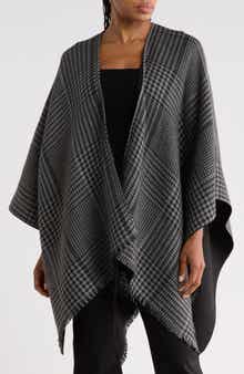 Houndstooth Double Face Shawl