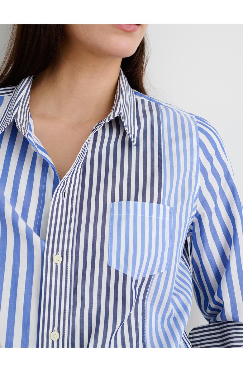 Alex Mill Wyatt Mixed Stripe Button-Up Shirt, Alternate, color,