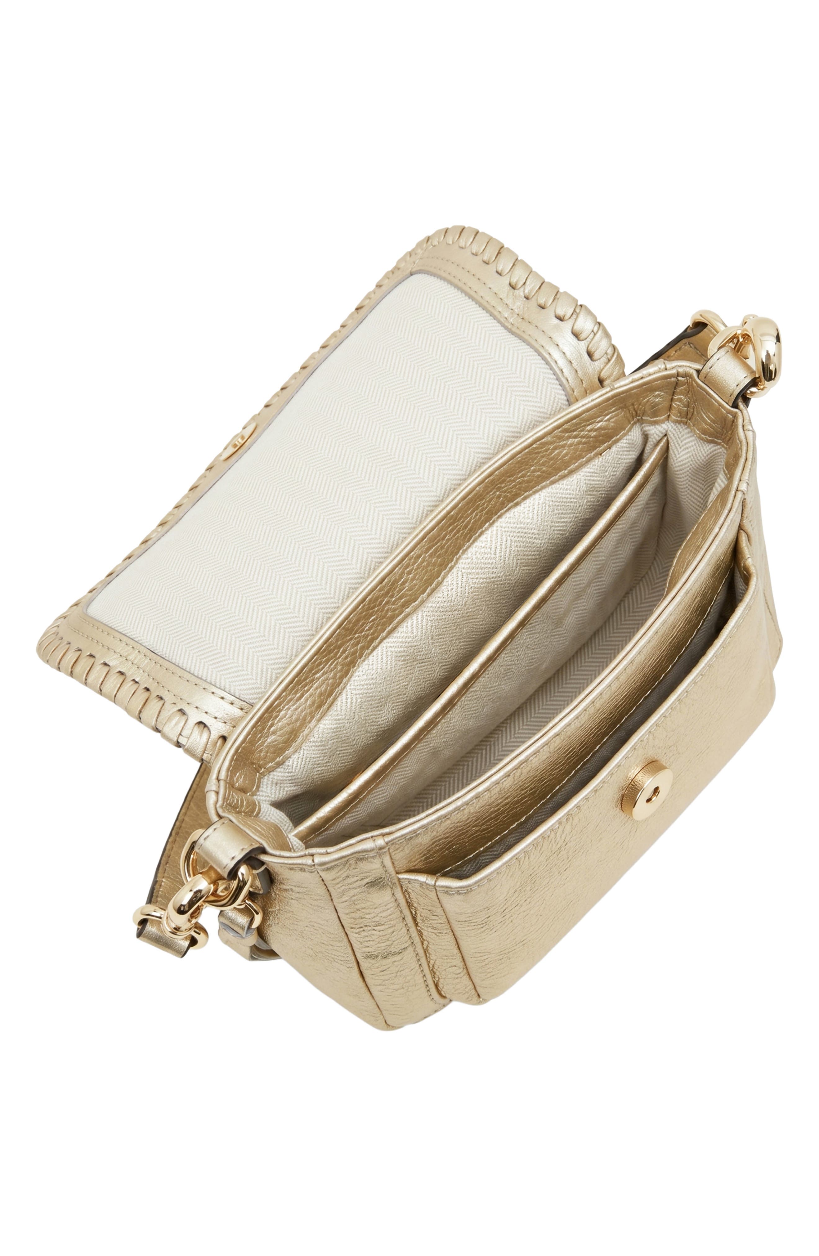 All for Love Leather Mini Crossbody Bag, Alternate, color, WARM CHAMPAGNE