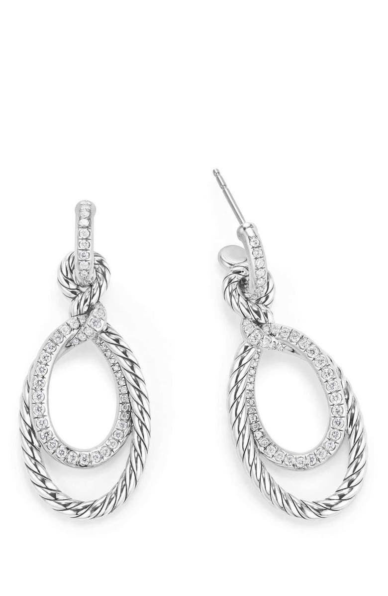 David Yurman Continuance Drop Earrings with Diamonds, Alternate, color, 