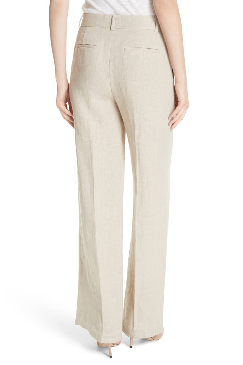 Piazza Integrate Wide Leg Linen Pants, Alternate, color, FALX
