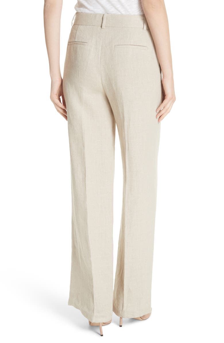 Theory Piazza Integrate Wide Leg Linen Pants, Alternate, color, 