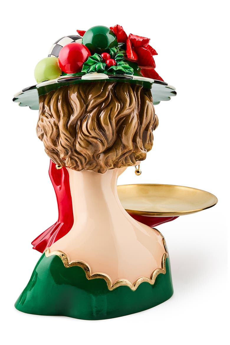 Check It Out Portrait Lady Serving Tray, Alternate, color, MULTI