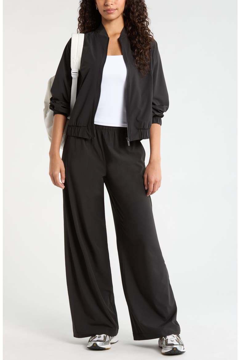 Atlas Wide Leg Pants, Alternate, color, BLACK