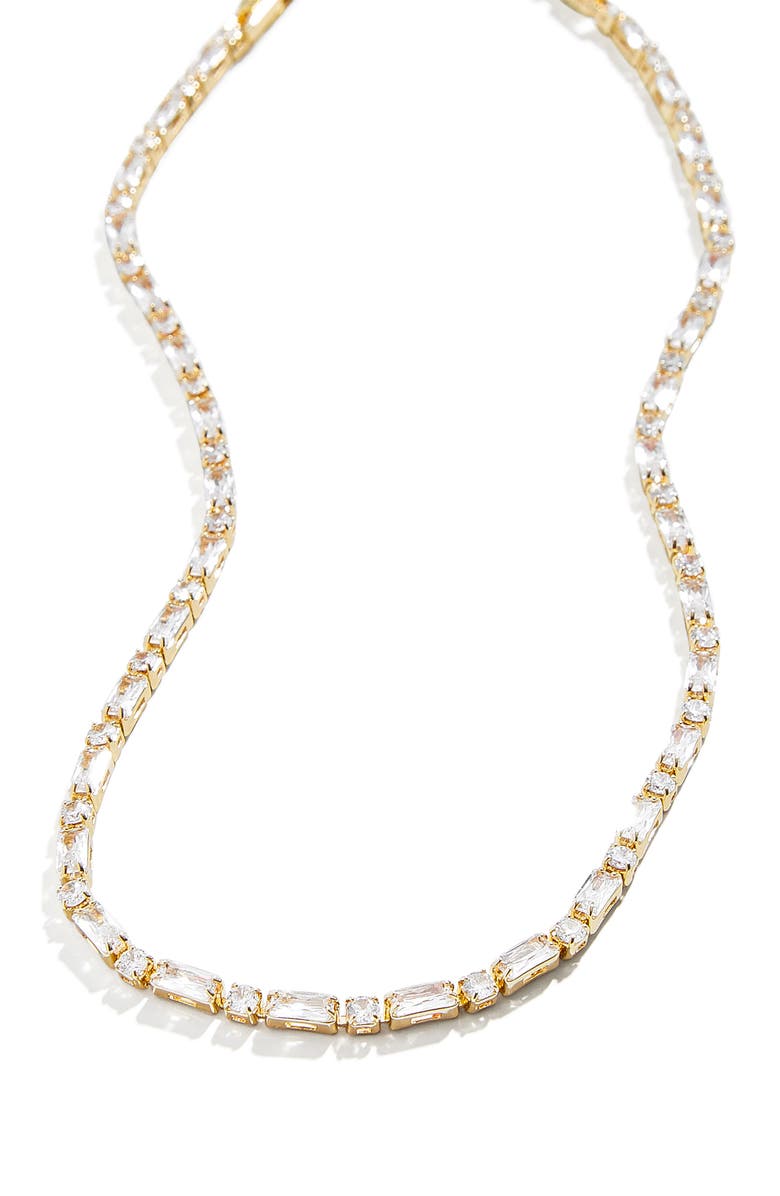 BaubleBar Adjustable Cubic Zirconia Tennis Necklace | Nordstrom