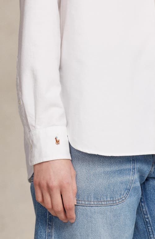 Polo Ralph Lauren Relaxed Fit Cotton Oxford Button-up Shirt In White