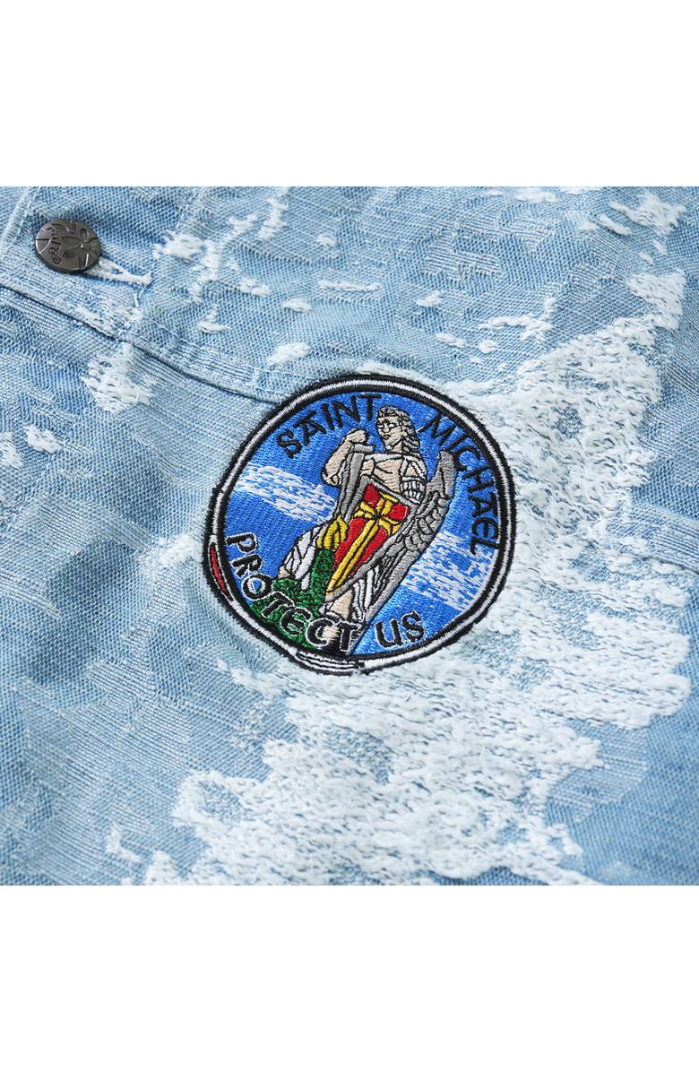VERYRARE Saint Michael Trucker, Alternate, color, Blue