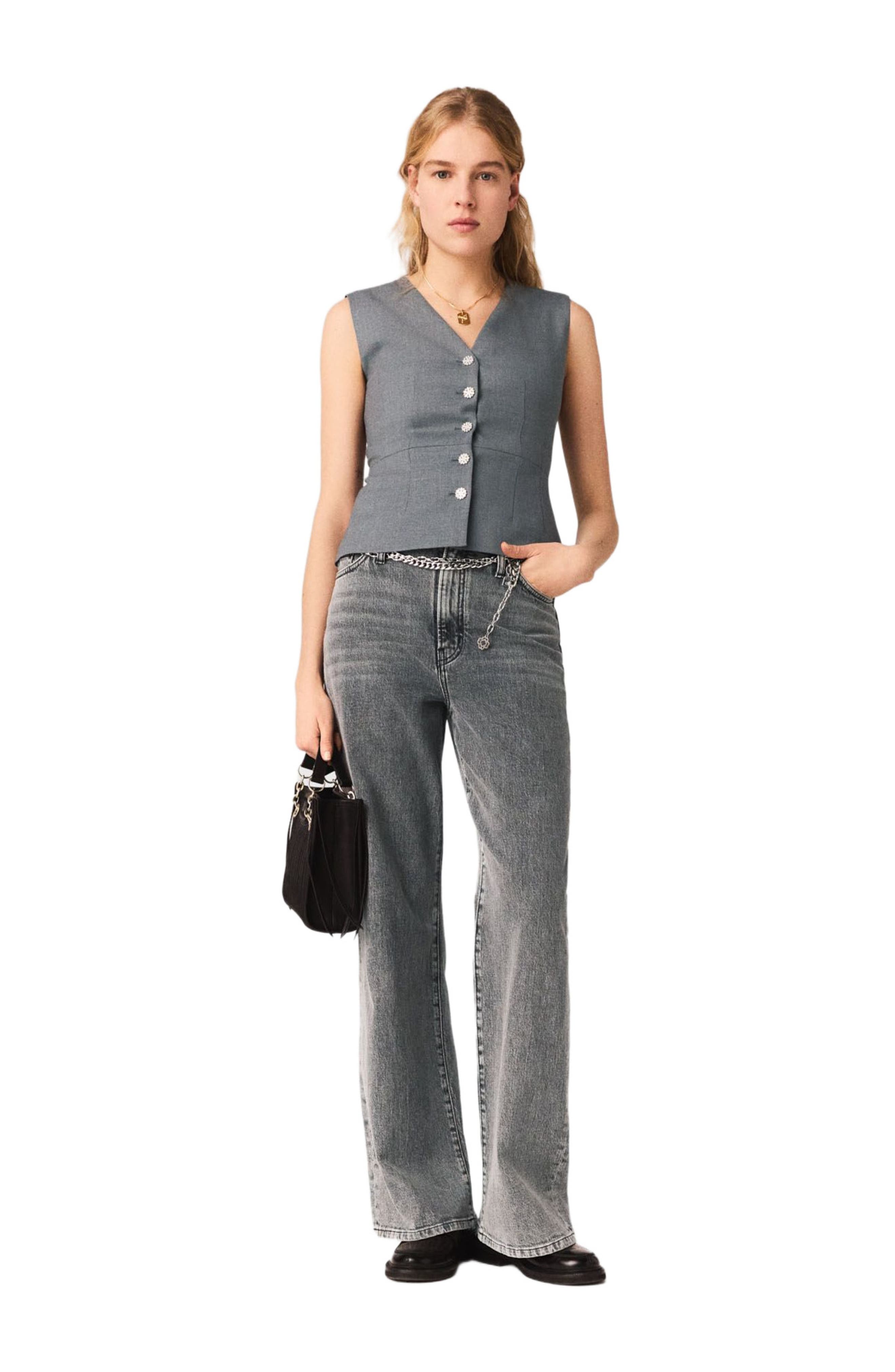 Jewel-button tailored jacket - image 2