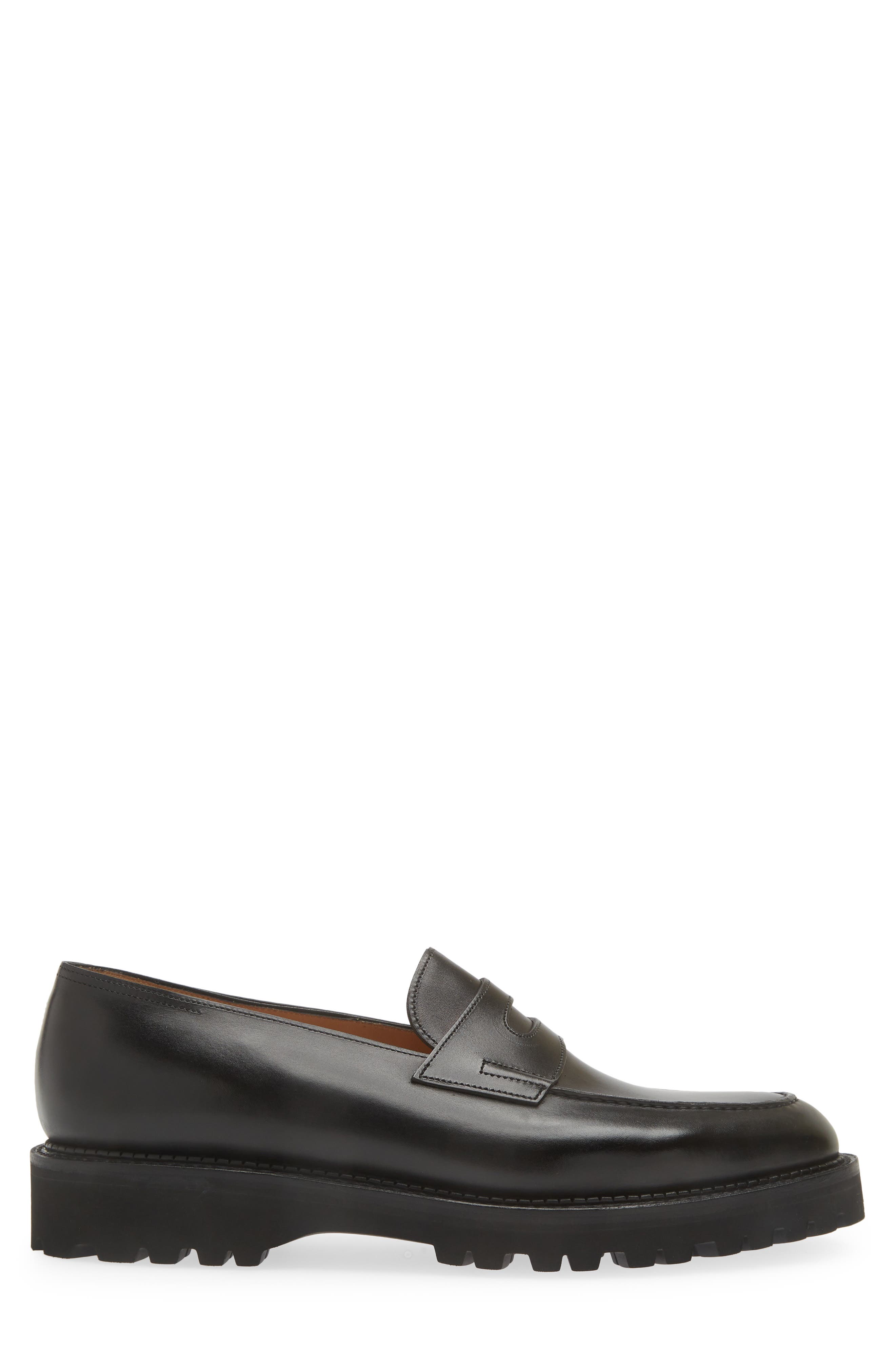 John Lobb Lopez Penny Loafer, Alternate, color, 1R- Black