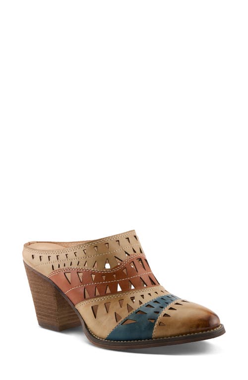 L'artiste By Spring Step Fantasee Mule In Tan Multi