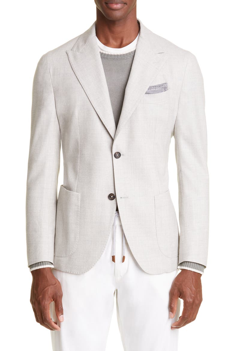 Wool Sport Coat, Main, color, LIGHT GREY