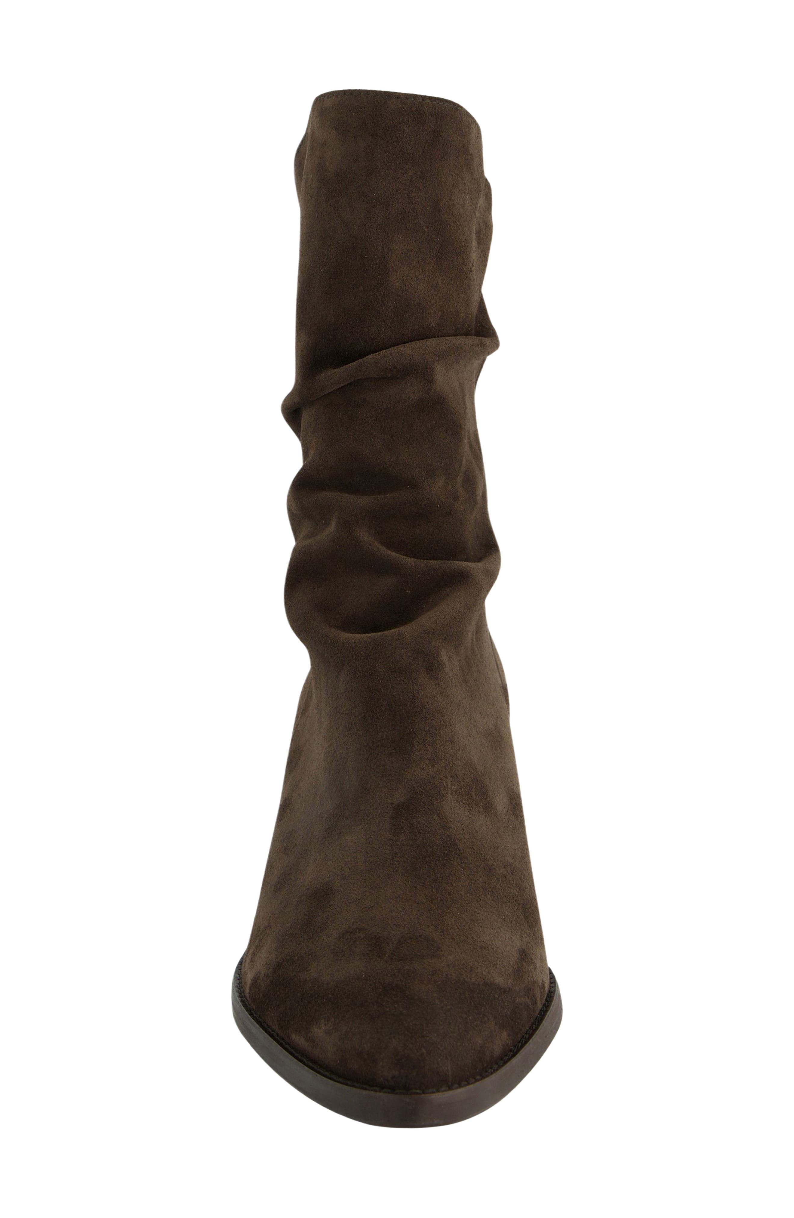Fender Block Heel Bootie, Alternate, color, MOCHA SUEDE
