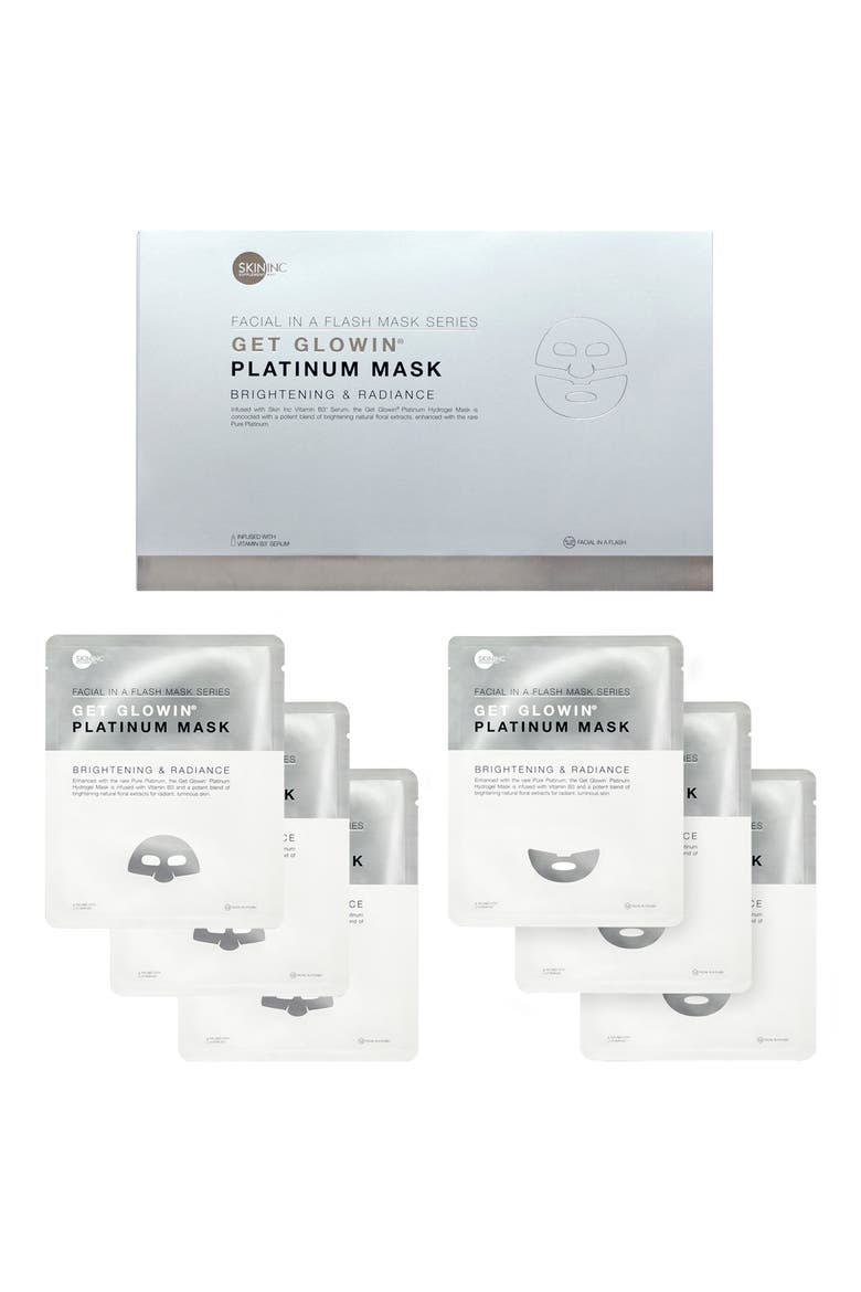 Skin Inc. Get Glowin'® Platinum Mask Set, Main, color, NO COLOR