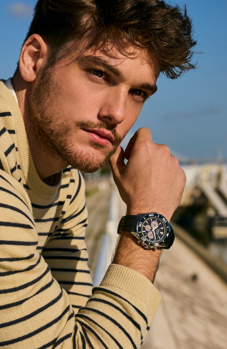 Citizen Endeavor Eco-Drive Chronograph Synthetic Strap Watch, 43mm, Alternate, color, 