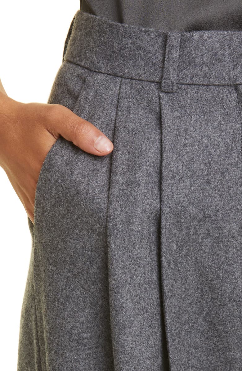 TOTEME Double Pleat Tailored Recycled Wool Blend Pants, Alternate, color, 