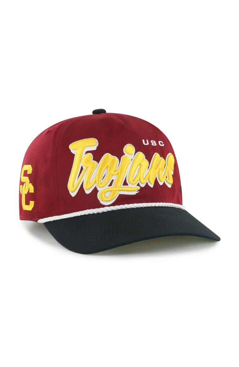 '47 Men's '47 Cardinal USC Trojans Dropshadow Rope Hitch Adjustable Hat, Main, color, 