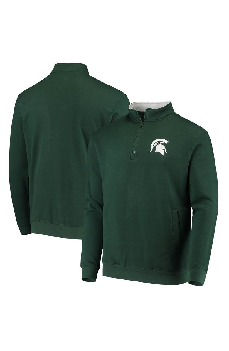 COLOSSEUM Men's Colosseum Green Michigan State Spartans Tortugas Logo Quarter-Zip Jacket, Main, color, Green