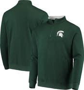 COLOSSEUM Men's Colosseum Green Michigan State Spartans Tortugas Logo Quarter-Zip Jacket