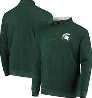 COLOSSEUM Men's Colosseum Green Michigan State Spartans Tortugas Logo Quarter-Zip Jacket