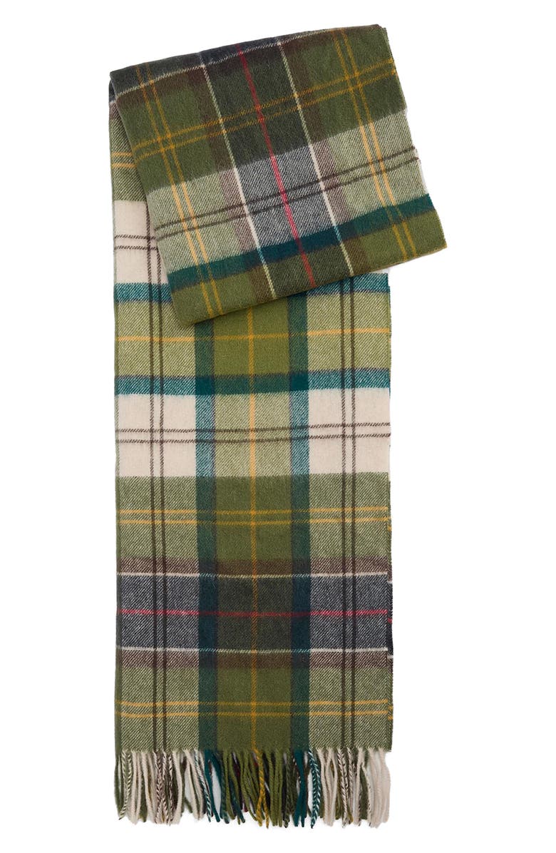 Barbour Serena Tartan Lambswool Scarf, Alternate, color, Classic/Ancient