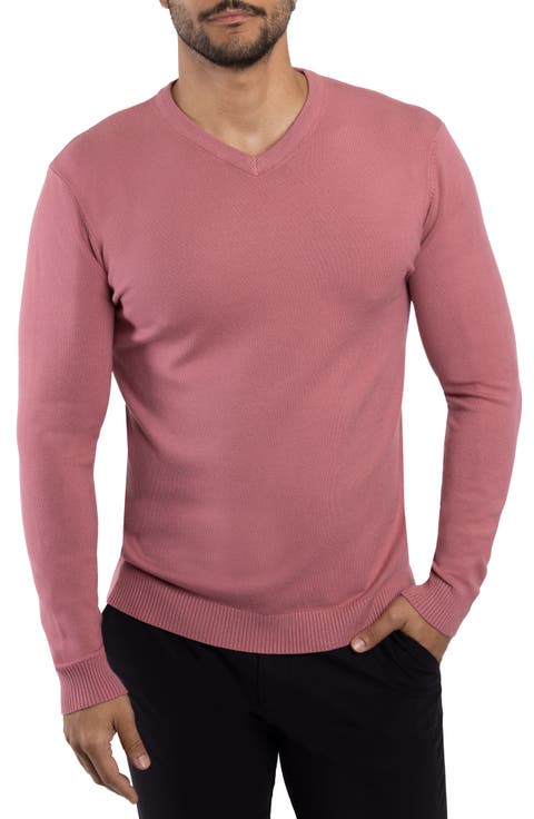 V-Neck Rib Knit Sweater