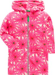 Mini Boden Kids' Romie Towelling Floral Cover-Up Dress