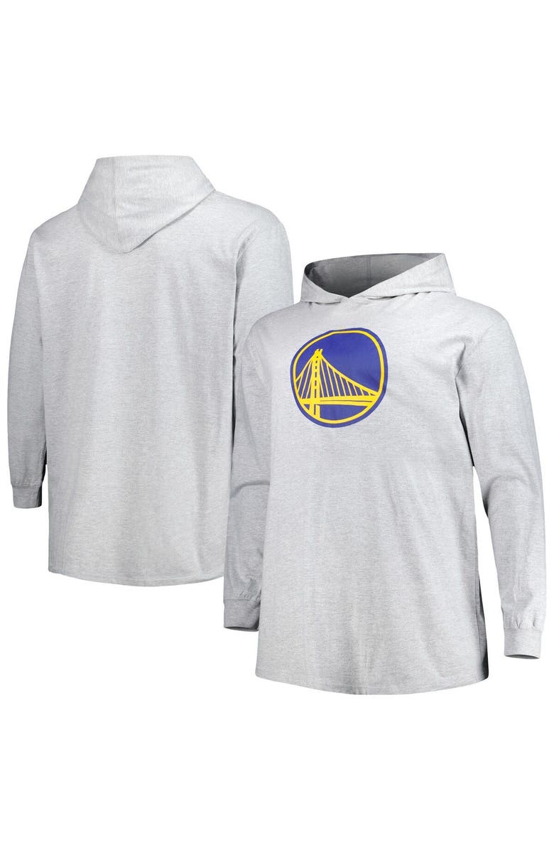 FANATICS Men's Fanatics Branded Heather Gray Golden State Warriors Big & Tall Pullover Hoodie, Main, color, Heather Gray