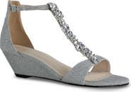 Touch Ups Beatrix Embellished T-Strap Wedge Sandal