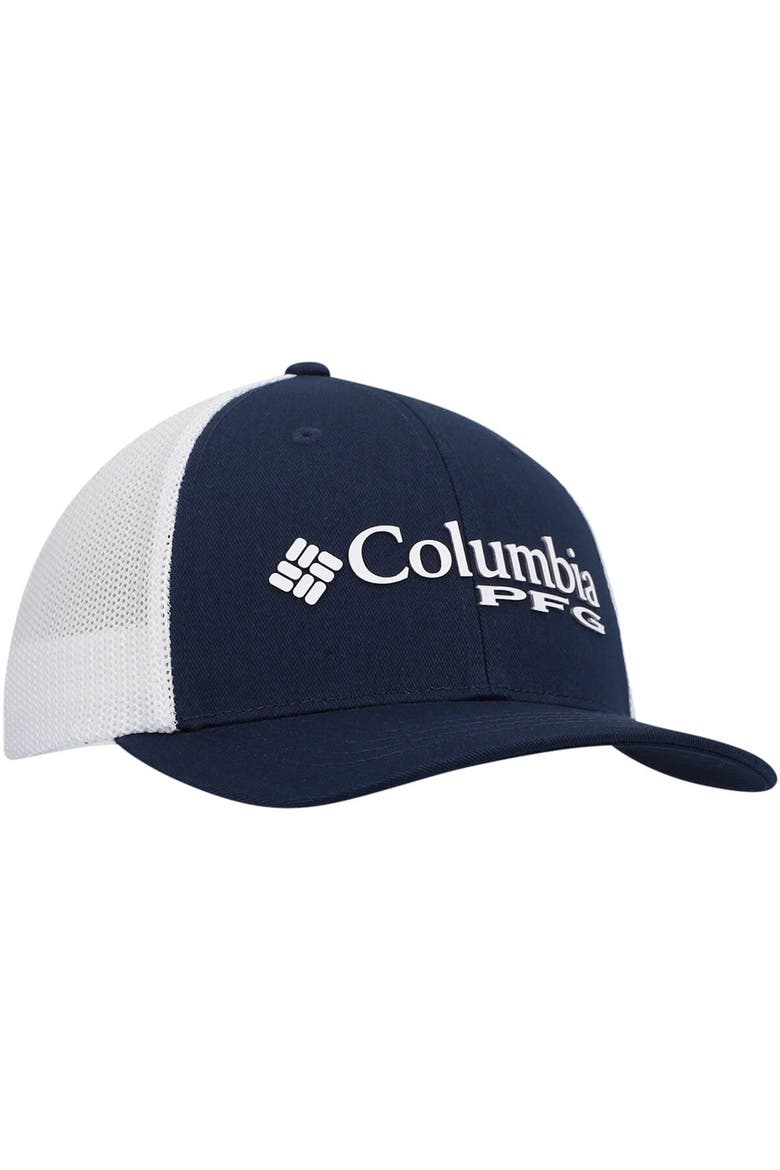 Youth Columbia Navy Dallas Cowboys PFG Mesh Snapback Hat, Alternate, color, Navy
