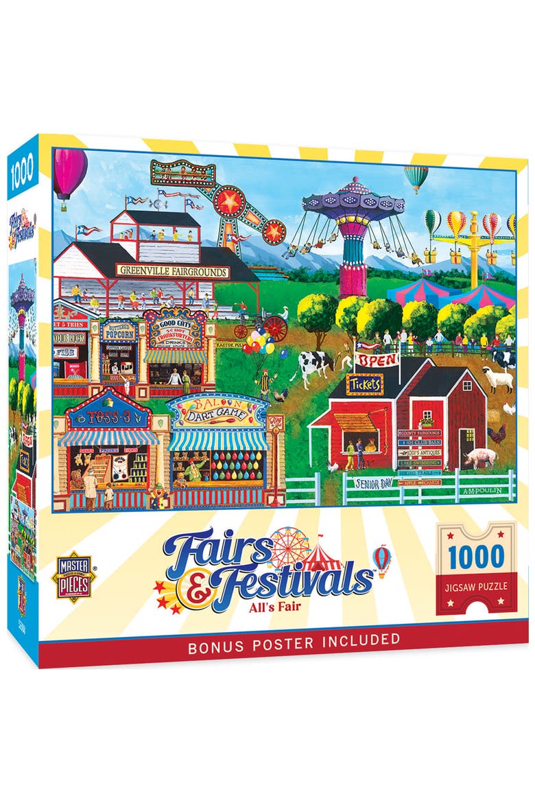 All's Fair 1000 Piece Jigsaw Puzzle, Main, color, Multicolor