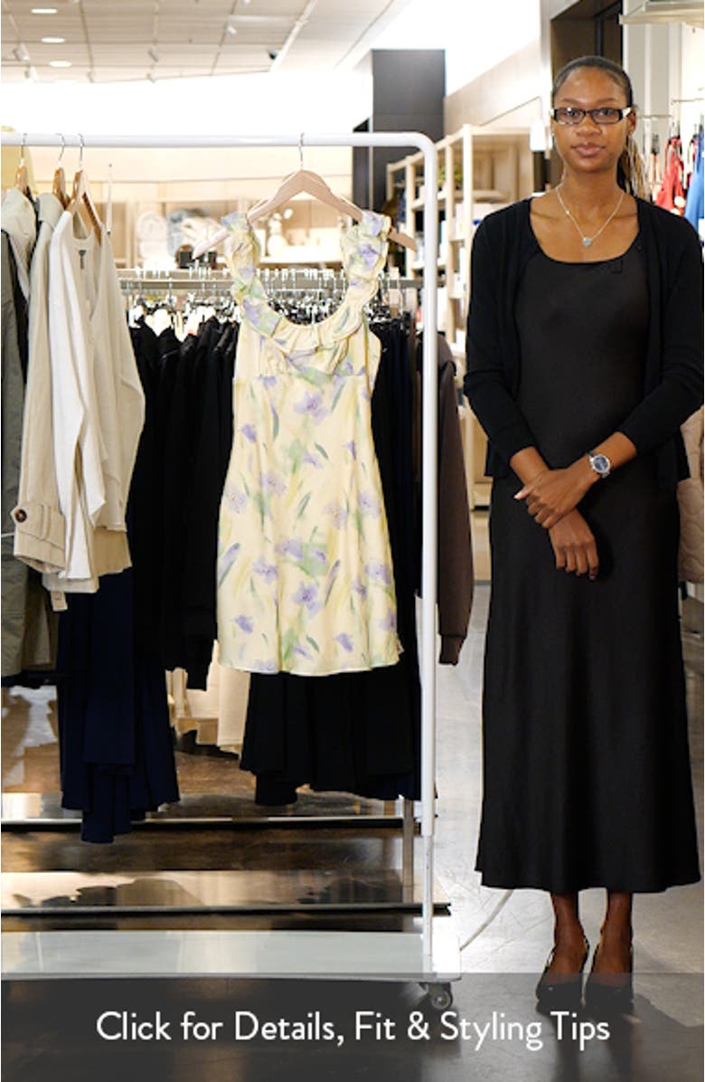 Mara Floral Print Minidress, sales video thumbnail