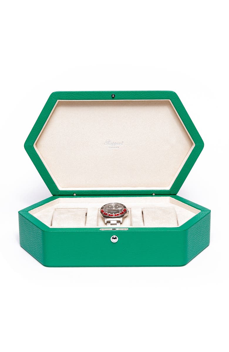 Rapport London PORTOBELLO THREE WATCH BOX, Main, color, Green