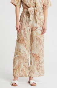 DR2 by Daniel Rainn Smocked Wide Leg Pants