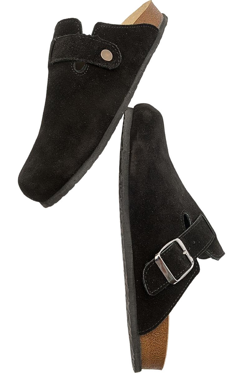 Forever & Always Shoes Gons Suede Leather Clogs, Alternate, color,