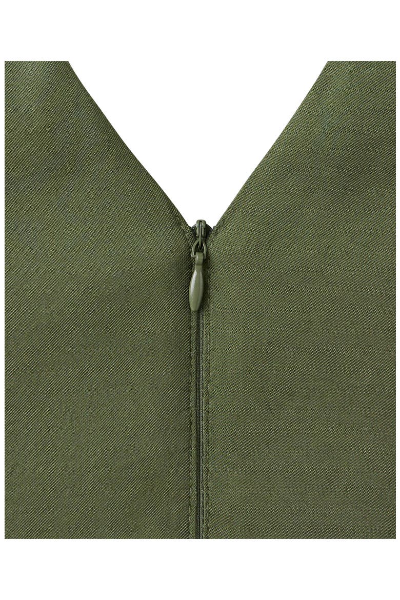 Sleeveless A-Line Maxi Dress, Alternate, color, KHAKI GREEN