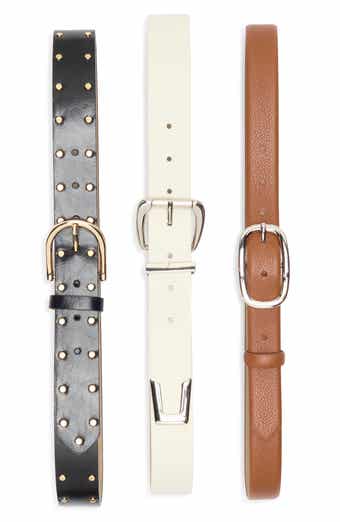 Vince Camuto 3-for-1 Wide Belt Set