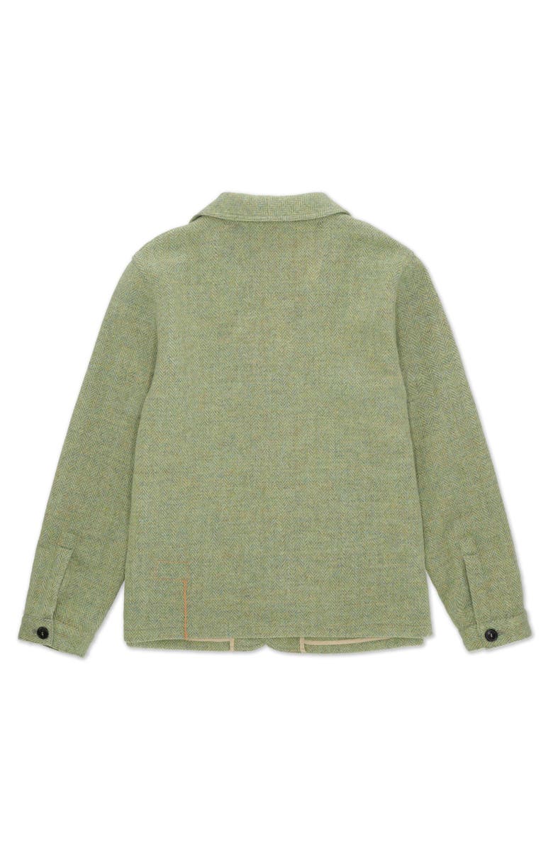 Fortela Scotland Herringbone Tweed Jacket, Alternate, color, Sage