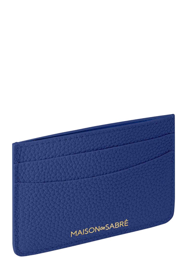 Leather Card Holder, Alternate, color, Lapis Blue