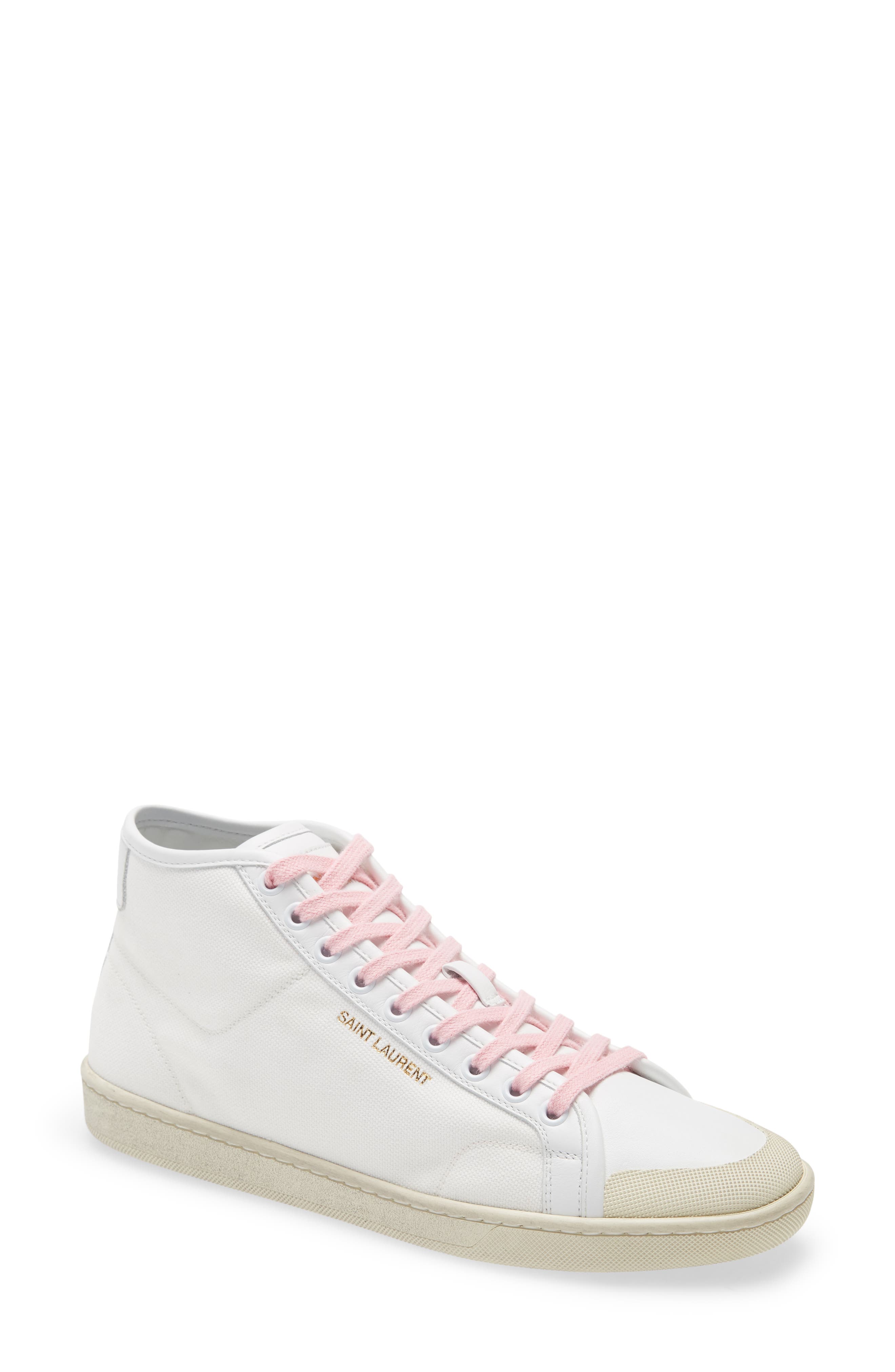 Saint Laurent SL/39 Organic Cotton Sneaker, Main, color, 