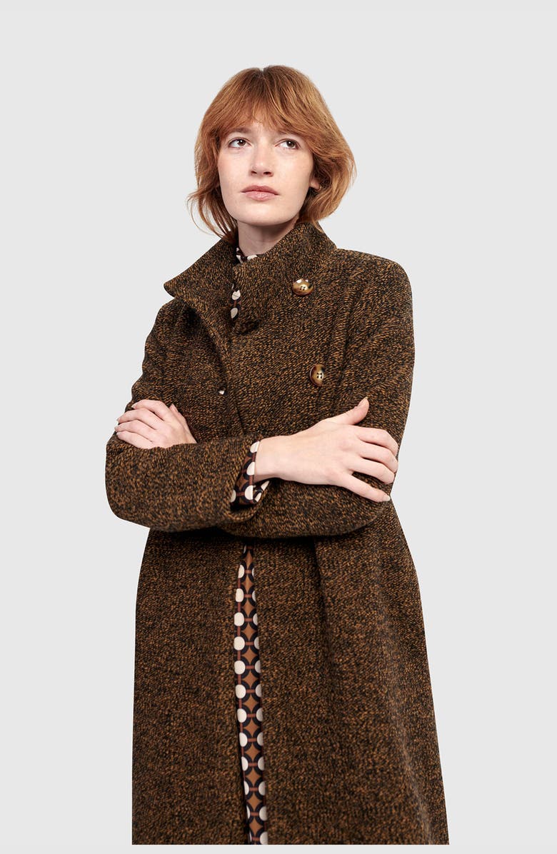 Alembika Tash Long Coat, Alternate, color, Honey