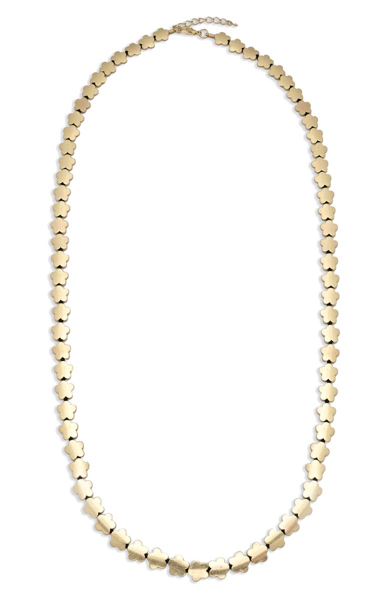 EYE CANDY LOS ANGELES Lindsay Flower Motif Necklace, Alternate, color,