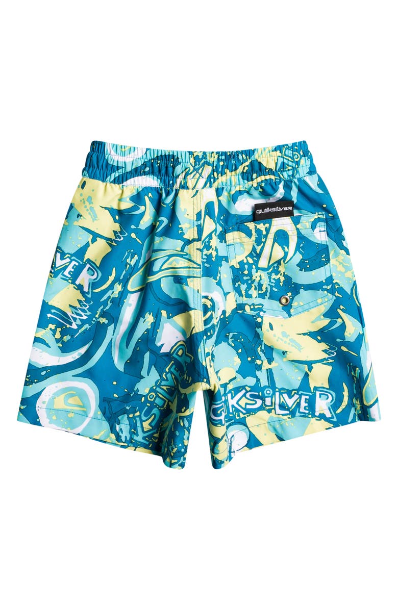 Quiksilver Kids' Next Gen Volley Recycled Polyester Swim Shorts, Alternate, color, 