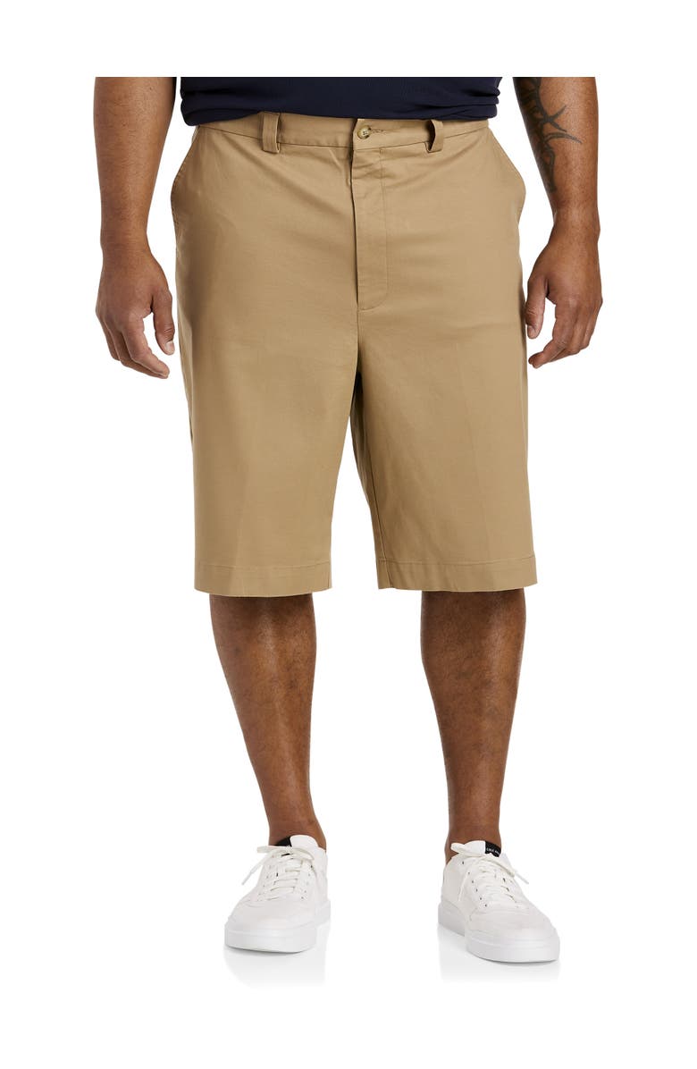 Oak Hill by DXL Comfort Stretch Chino Shorts, Alternate, color, Khaki