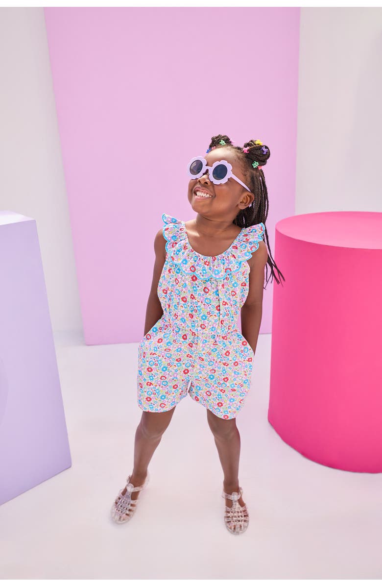 BISBY Kids' Floral Romper, Alternate, color, Lilac Primrose