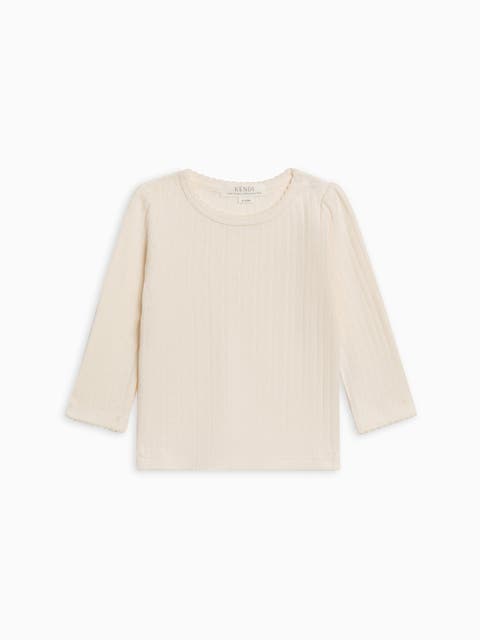 Kate Pointelle Top (Baby, Toddler & Little Kids)