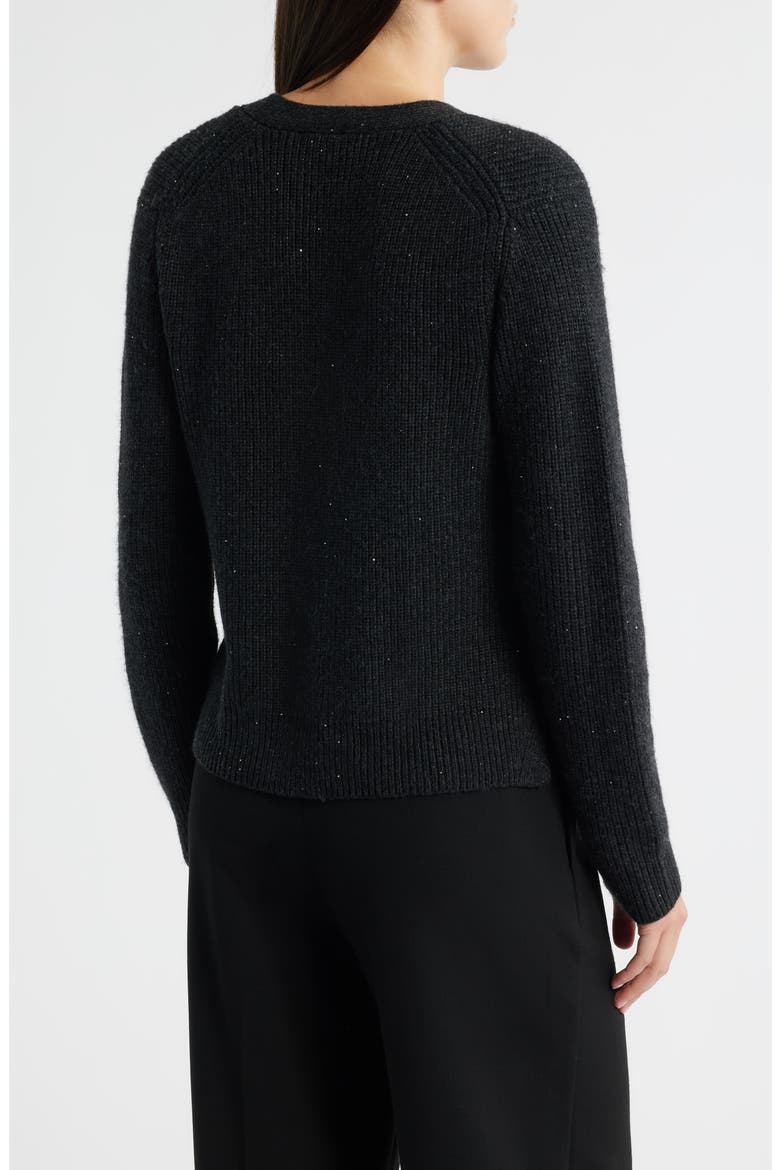 Eddie Metallic Glitter Cardigan, Alternate, color, DARK GREY