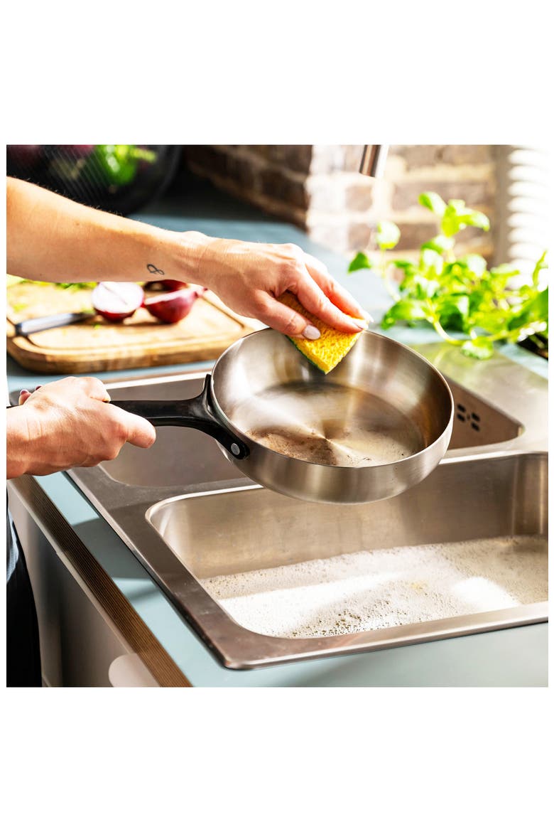 Belly Tri-Ply Stainless Steel Skillet, Alternate, color, SMOKEY BLACK