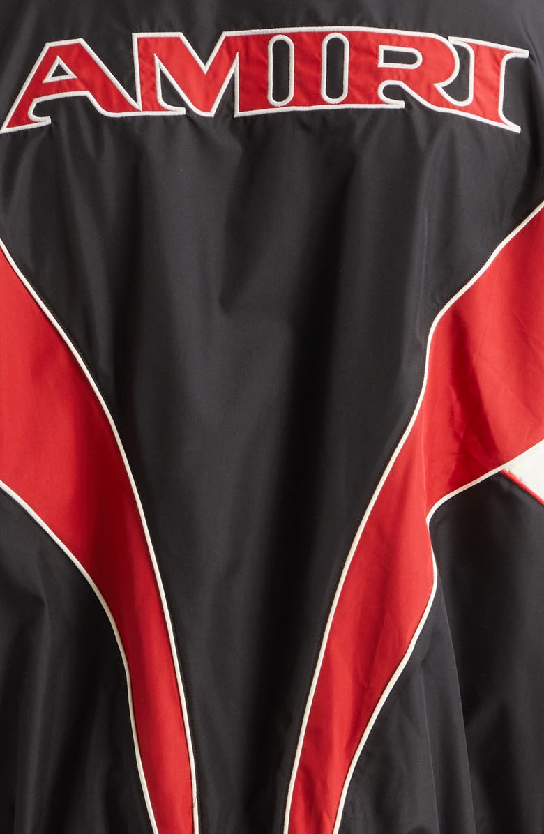 AMIRI Sport Colorblock Windbreaker Jacket, Alternate, color, Black