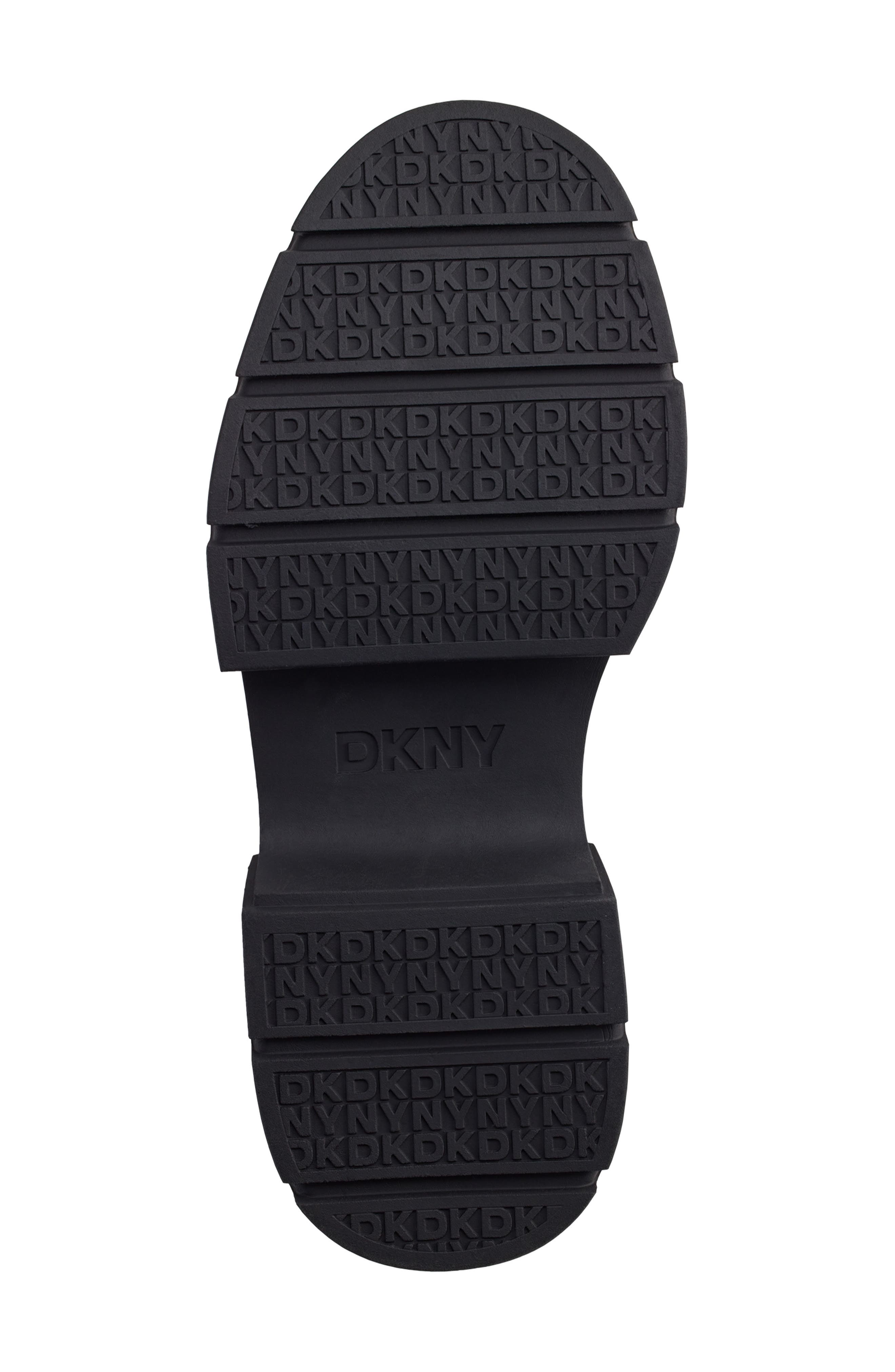 DKNY Fenella Lug Sole Chelsea Boot, Alternate, color, Black